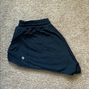 Black running shorts Lululemon